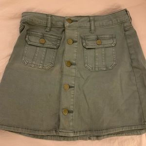 altard state button up skirt